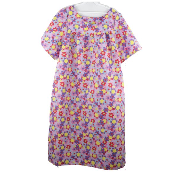 NOS Vintage 70s Floral Print MuuMuu Dress Large - Picture 1 of 11